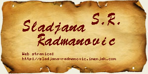 Slađana Radmanović vizit kartica